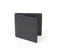 Men's Slim Pebble Grain Leather Bifold Wallet with RFID Blocking - BLACK / ONE