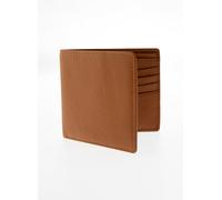 Men's Slim Pebble Grain Leather Bifold Wallet with RFID Blocking - COGNAC / ONE
