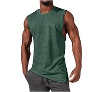 Mens Slimming Vest Body Shaper Compression Vest, Sleeveless T-Shirt Plus Size Absorbent Relaxed Fit Casual Versatile for Basic Everyday Wear Elastic Wrinkle-Resistant Classic