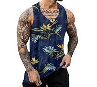 Mens Slimming Vest Body Shaper Muscle Fit Tank Top, Sleeveless Tshirt Plus Size Absorbent Relaxed Fit Casual Versatile for Basic Everyday Wear Athletic Simple Fashionable