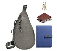 Mens Sling Bag | Adjustable Straps Sports Waist Pack,Fashion Messenger Bag Chest Pouch for Commuting Traveling