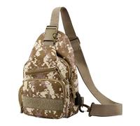 Mens Sling Pack, Portable Travel Hiking Bag | Adjustable Waterproof Utility Sports Storage Companion for Climbing Walking Camping Activities, Camouflage, se beskrivning, Unisex