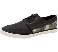 Mens Slip on Canvas Summer Shoes (Black Camo, Numeric_8)