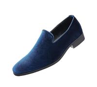 Mens Slip On Casual Loafers Lightweight All Season Comfortable Walking Shoes Versatile Easy Wear Lazy Style Fashion Sneakers for Daily Use(Blue,8.5)