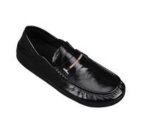 Mens Slip On Driving Loafers Casual Low Cut Comfortable Soft Flat Shoes Lightweight Fashion Moccasins All Season Wear for Men(7) Black