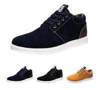 Mens Slip On Lace Up Canvas Flat Boat Yachting Deck Plimsoll Espadrilles Casual Pumps Wide Fit Low Top Cotton Canvas Shoes Comfortable Lightweight Non Slip Walking Sneakers Size 8 Black