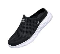 Mens Slip On Lightweight Walking Trainers Comfortable Hands Free Slip-Ons Go Walk Flex-Relish Sneaker Casual Daily Wear Comfy Shoes Mesh Breathable Working Jogging Shoes Indoor Outdoor White