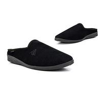 Mens Slip On Slippers Mens Slip On Slipper Mule Extra Large Slippers Mules Mule Slipper Extra Large Sizes 6-13 Black