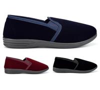 Mens Slip On Slippers Size 6 Boys Slippers Size 13 Extra Large Slipper Mens Slip On Slipper Extra Large Sizes Sizes 6-14 Navy/Black/Wine 12 UK