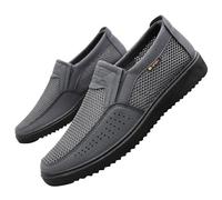Men's Slip On Sneakers Without Laces Shoes Mesh Breathable Casual Sports Lightweight Walking Trainers Casual Sneaker Comfortable Orthopedic Trainers Non Slip Loafers For Walk Sport Running Driving