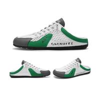 Men's Slip-On Sports Shoes - Airy Mesh Design, Soft Sole - No Laces, Easy On/Off for Travel, Work & Daily Comfort(Gray,46)