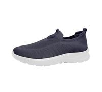 Mens Slip On Trainers Comfortable Lightweight Arch Support Sports Walking Gym Sneakers Outdoor Fashion Fitness Workout Athletic Running Jogging Tennis Shoes Navy