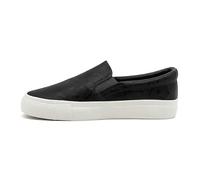 Men's Slip On Trainers PU Leather Loafers Casual Flat Breathable Sneakers Outdoor Walking Shoes Black