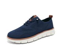 Mens Slip On Trainers,Summer Lightweight Breathable Mesh Sneakers, Fashion Walking Shoes Casual Comfortable Jogging Shoes,Shallow Outdoor Workout Training Shoes(Dark Blue,40)