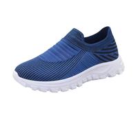 Men's Slip On Trainers Without Laces, Slip-On Shoes Women's Summer Elegant Platform Shoes Breathable Knitted Trainers Comfortable Sports Shoes for Couples Unisex Walking Shoes Sports Leisure Shoes