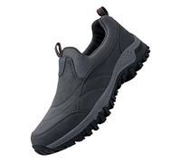 Men's Slip On Walking Shoes Waterproof Lightweight Outdoor Trainers | Deep Tread Sole, Elastic Side Panels, Pull Tab, Breathable Upper, Cushioned Comfort, Commuting, Travel And Light Hiking