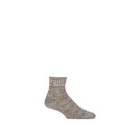 Men's Slipper Socks Homepads Cotton Grip Sole House Socks Bed Grey 1 Pair -Falke