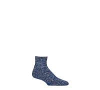 Men's Slipper Socks Homepads Cotton Grip Sole House Socks Bed Grey 1 Pair -Falke