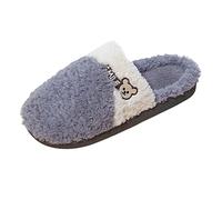 Mens Slippers Comfy Handmade Stitch Microsuede Slip on Felt Mule Comfortable Home Footwear for Couples with Faux Indoor Outdoor Comfort Boots Womens Couple Indoor Slip on Winter Footwear Grey