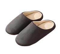 Mens Slippers,Cozy Indoor Japanese Slippers for Everyday Casual Use with Easy Care Fabric Sole Quiet Soft Slippers for Home Comfort and Family Shared Use (Grey, 5.5)
