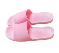 Men's Slippers for Home, Comfortable Summer - Women's Flat Comfortable Slippers Breathable Non-Slip Sandal Lightweight Unisex Slippers Fashion Soft Travel Slippers Guests Sea Travel, Pink, 9 UK