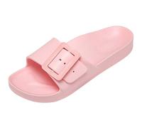 Mens Slippers Funny, Mens Walking Sandals,Supportive Cloud Slides Lightweight Athletic Indoor Outdoor Comfortable Foam Sandals Flip Flop Slider Shoes Red