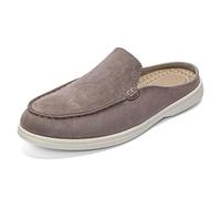 Men's Slippers Moccasin Suede Backless Slip-On Shoes Flat | Men's Suede Moccasins Loafers Slipper Penny Loafer Lightweight Classic Durable Non-Slip Rubber Sole