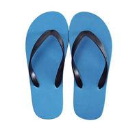 mens slippers olive thong flip flops, simple dark toe post strap on muted green sole, flat lightweight beach sandal design, for beach holidays, pools, showers, summer travel bags, relaxe (Blue, 6.5-7)