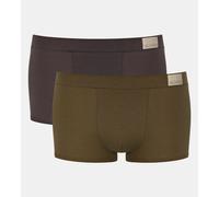 Sloggi Men's GO Natural Hipster C2P Briefs, BROWN - DARK COMBINATION, S