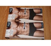 Mens Sloggi Midi Brief Black size 38 waist 2 pairs