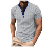 Men's Slub Henleys T-Shirt Short Sleeve Lightweight Relaxed Fit Casual with 3 Buttons Placket Round Neck Shirts red t Shirts Men Clothes for Men Hoodies Mens Rash Vest Black