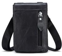 Men's Small Baotou Layer Retro Fanny Pack Shoulder Crossbody Bag A Piece(2)