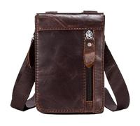 Men's Small Baotou Layer Retro Fanny Pack Shoulder Crossbody Bag A Piece(2)
