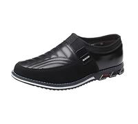 Men's Smart Business Shoes Classic Slip-on Loafers with Natural Textured Finish Comfortable Formal Footwear with Durable Sole for Office and Professional Look