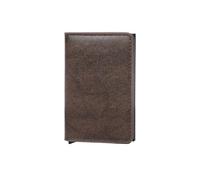 Men's Smart Pop Up Card Holder Wallet - Slim Minimalist Design for Front Pocket, Premium RFID Blocking with ID Window & Cash Slot, Coffee, Minimalist