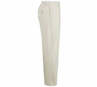 Mens Smart Rugby Trousers Fully Elasticated Stretch Waist Band With Draw Cord Comfortable Fit Workwear Bottoms Straight Leg Casual Formal Work Pants Beige 32