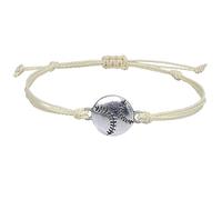 Mens Smart Watch Volleyball Charm Bracelets Adjustable Braided Jewelry Football Bracelets Waxed Thread Braided Volleyball Baseball Football Basketball Bracelets Watch College Football (D, One Size)