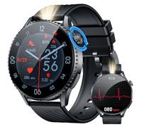Men's Smartwatch with Bluetooth Phone Function Fitness Watch: 1.56 Inch AMOLED Sports Watch ECG + HRV Smart Watch with 24H Heart Rate Blood Pressure Fitness Tracker IP67 Waterproof Watches Compatible