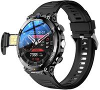Men's Smartwatch with Call Function, IP68 Waterproof, 4G SIM Card Support, Round Screen for Fitness and Daily Use
