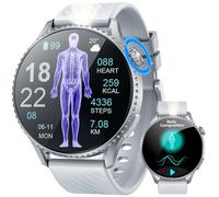 Men's Smartwatch with ECG + HRV Fitness Watch: 1.56 Inch AMOLED with Bluetooth Phone Function Smart Watch 24H Heart Rate Blood Pressure Pedometer Fitness Tracker IP67 Waterproof Watch Compatible iOS