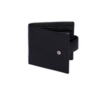 Men's Smooth Nappa Leather Bifold Wallet with RFID Blocking and Coin Purse - BLACK / ONE