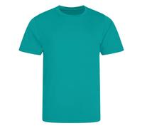 Mens Smooth Polyester T Shirt Plain Breathable Quick Dry Wicking Sports Tee Top