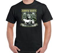 Men's Snatch T-Shirt Mens Brick Tops Pig Farm Movie Top Jason Statham Brad Pitt Black M