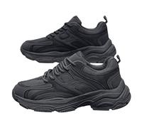 Mens Sneakers Knit Mesh Breathable Trainers Slip on Wedge Walking Shoes Wide Fit Orthopedic Hiking Sneakers Casual Running Shoes Outdoor Working Footwear High Top Sports Trainers (B-Grey, 6)