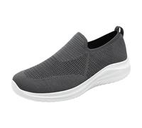 Men's Sneakers without Laces, Breathable Mesh Non-Slip for Tennis and Running, dark grey, 9.5 UK