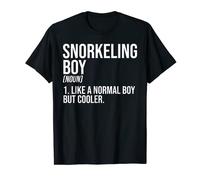 Mens Snorkeling Boy Like A Normal Boy But Cooler Diver Snorkel T-Shirt