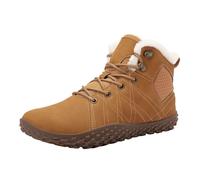 Mens Snow Boots Winter Warm Lined Non-Slip Hiking Boots Outdoor Lightweight Waterproof Barefoot