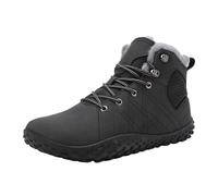 Mens Snow Boots Winter Warm Lined Non-Slip Hiking Boots Outdoor Lightweight Waterproof Barefoot