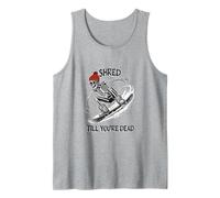 Mens Snowboard Skeleton Funny Saying Winter Sport Tank Top