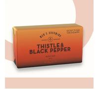 Mens Soap Bar Thistle & Black Pepper Vegan Friendly Body Bar Scottish Fine Soap